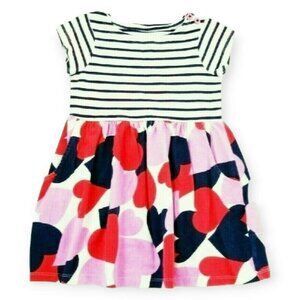 Mini Boden Heart Dress 2/3 Girls Toddler Valentines